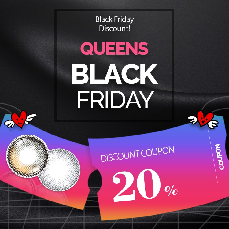 colored contacts black friday sale event, Queencontacts